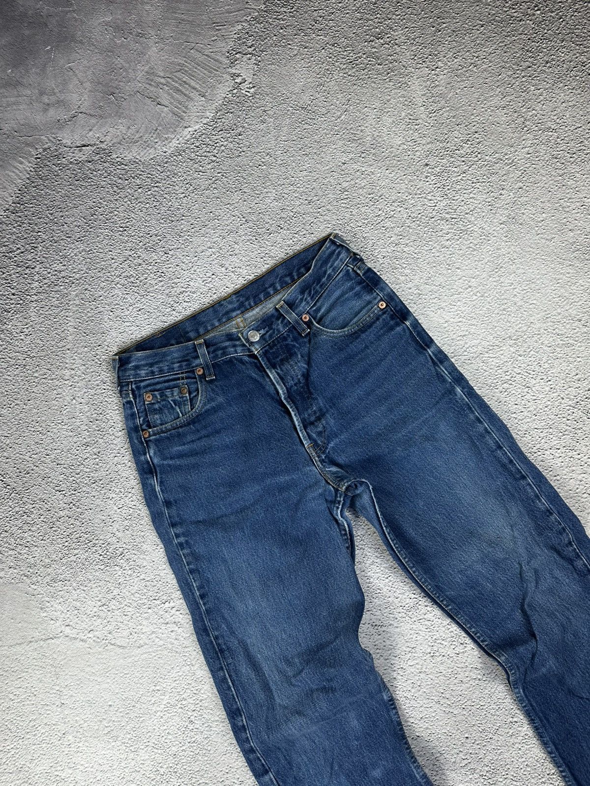 Levi's Vintage Levis 501 Washed Denim Blue Jeans Faded Y2K Size 28" / US 6 / IT 42 - 5 Thumbnail