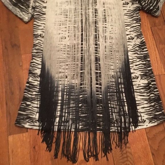 Steve Madden Steve Madden Animal print ombré fringe shirt top Size M / US 6-8 / IT 42-44 - 3 Thumbnail