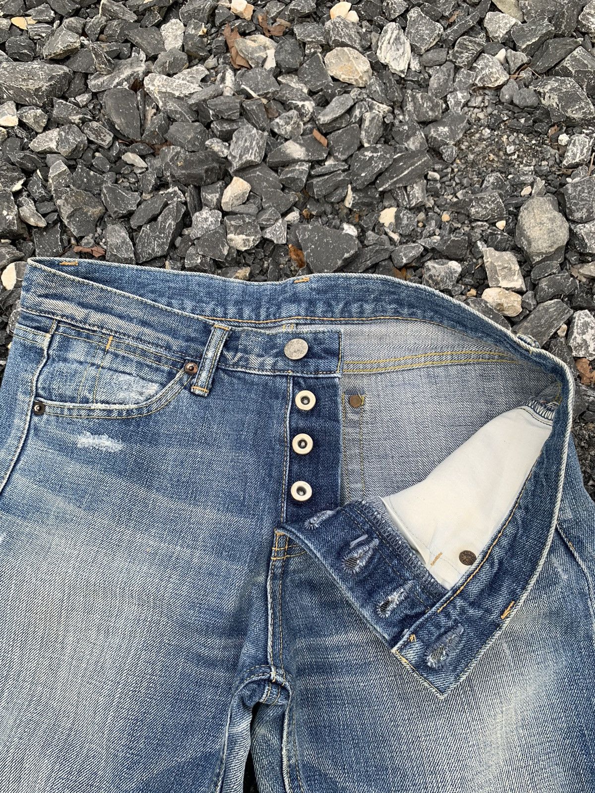 Other JAPANESE BRAND MACPHEE SELVEDGE BUTTON FLY DISTRESSED DENIM Size US 31 - 12 Thumbnail