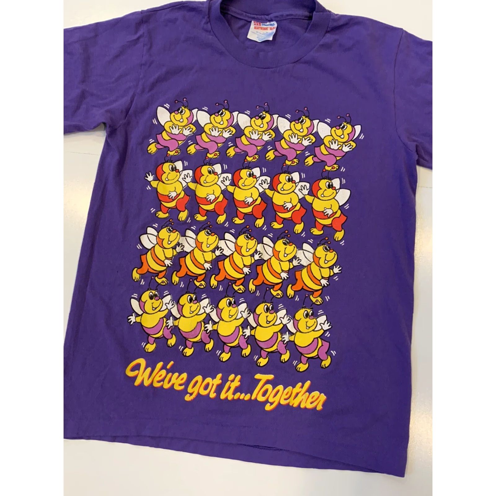 Vintage VINTAGE Bumblebee Bees We’ve Got It Together Purple Single Stitch T-Shirt S Size US S / EU 44-46 / 1 - 3 Thumbnail