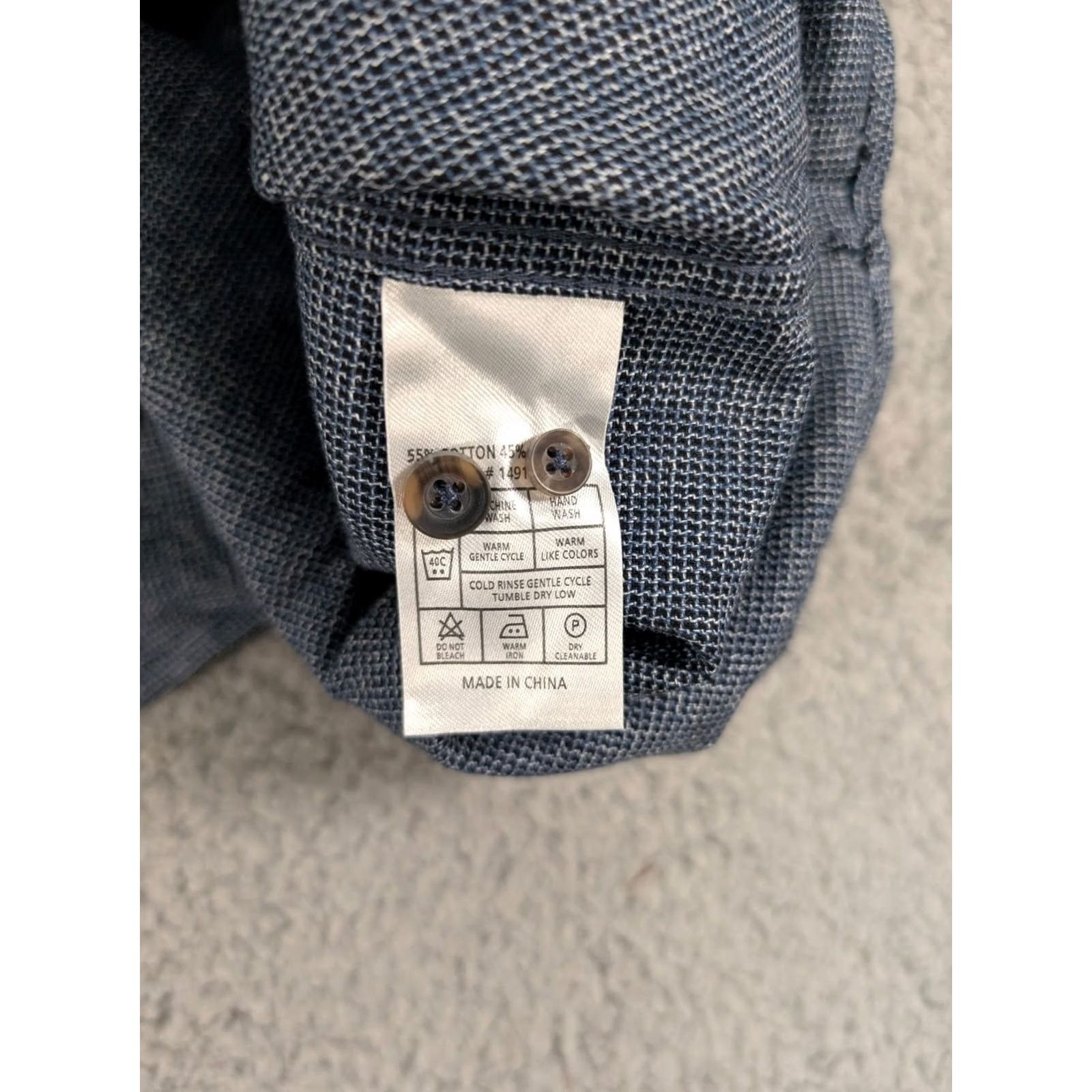 Nomad Nomad Shirt Men's M Blue Patterned Flannel Button Up Size US M / EU 48-50 / 2 - 5 Thumbnail