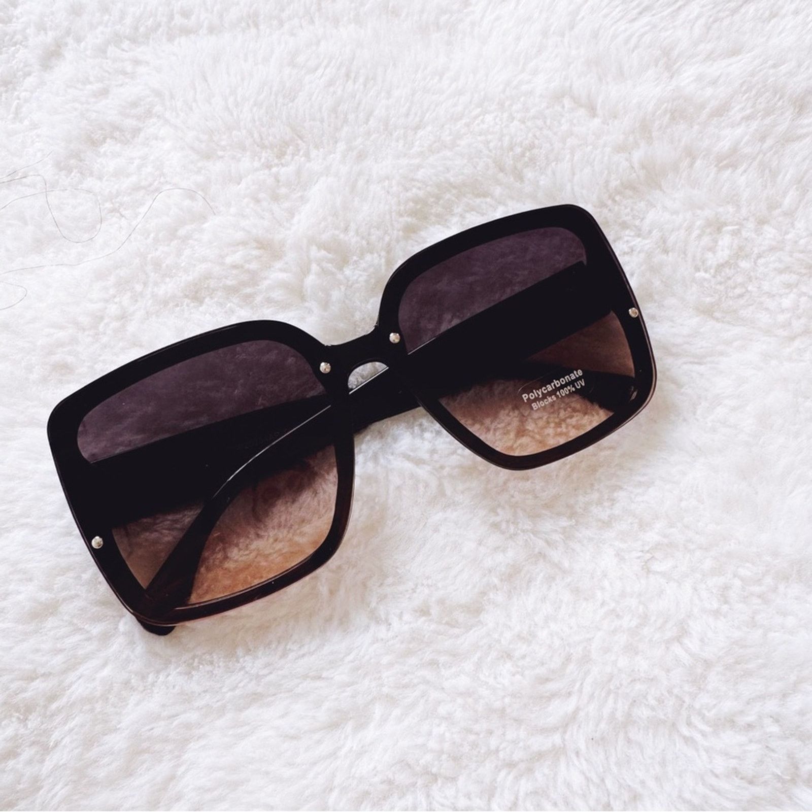 Other Abby Black Square Frame Sunglasses Size ONE SIZE - 3 Thumbnail