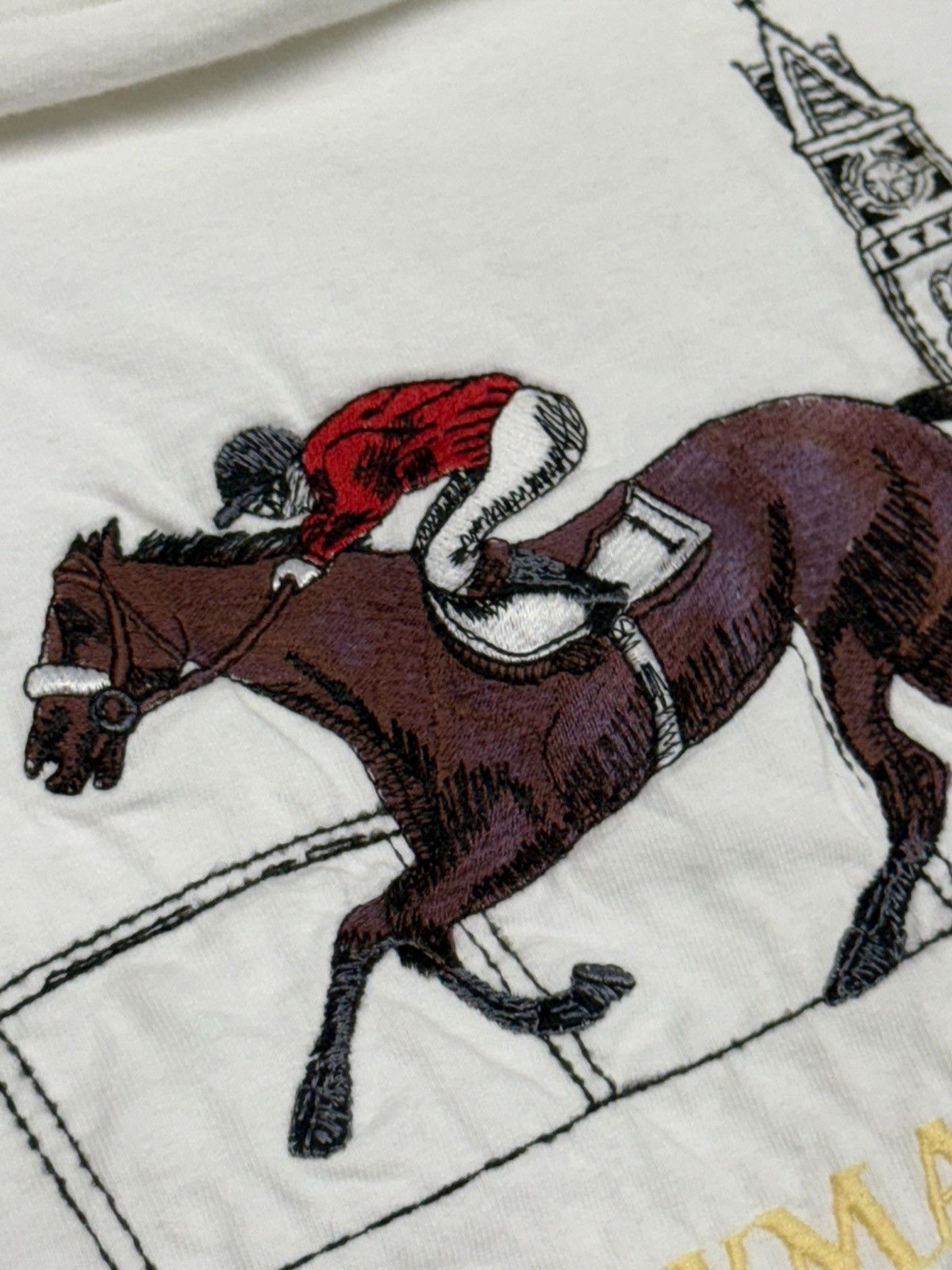 Vintage RARE Vintage Embroidered Horse Racing New England Market Size US XL / EU 56 / 4 - 4 Thumbnail