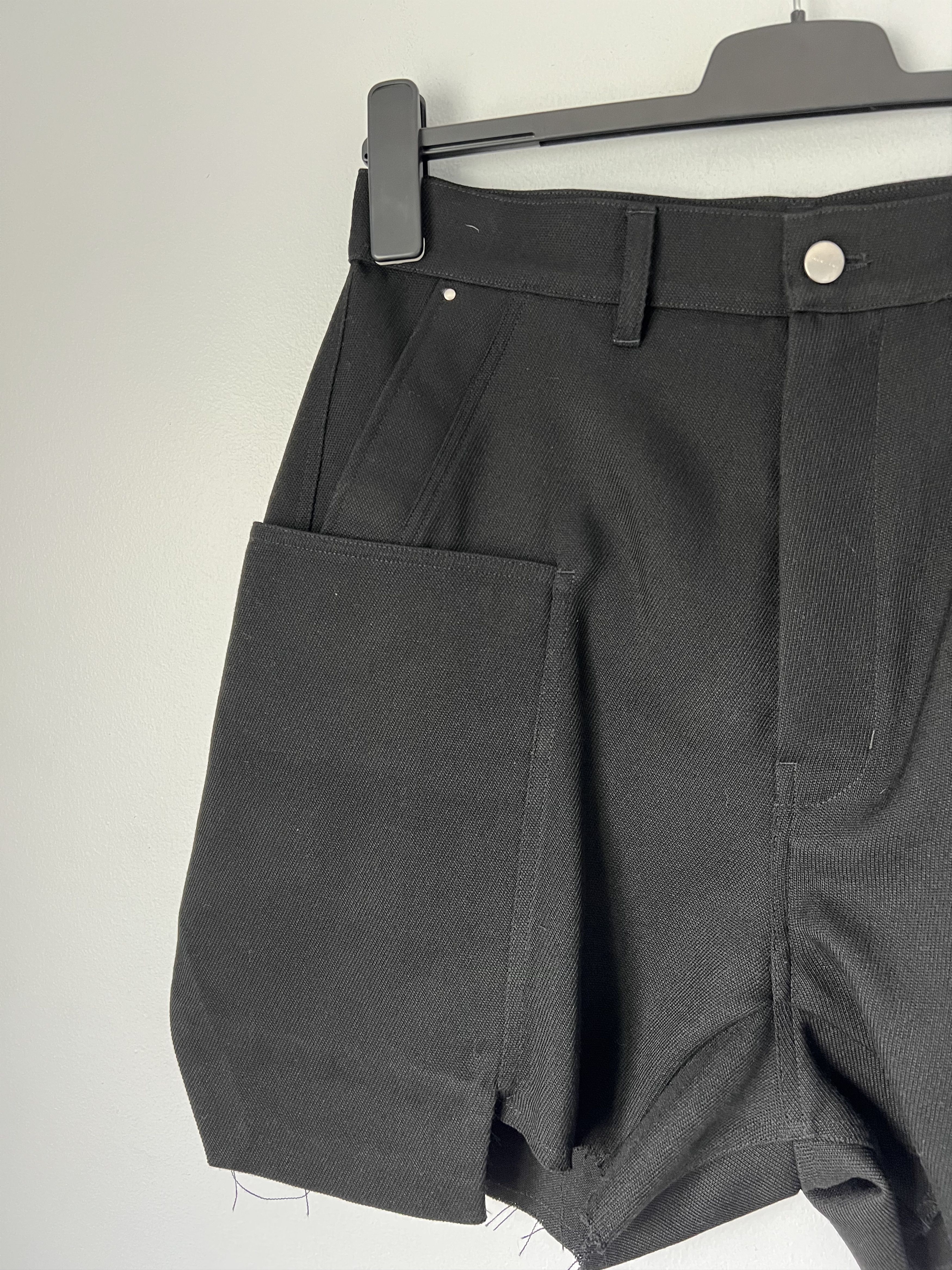 Rick Owens Rick Owens Stefan Cargo Shorts in Black Size US 31 - 3 Thumbnail