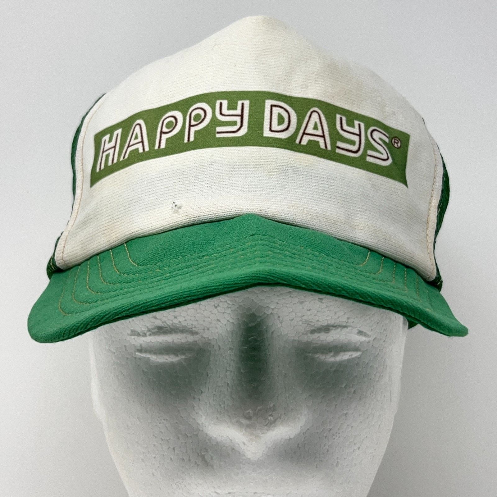 Vintage Vintage Happy Days Smokeless Tobacco Trucker Hat Cap Green Size ONE SIZE - 2 Thumbnail
