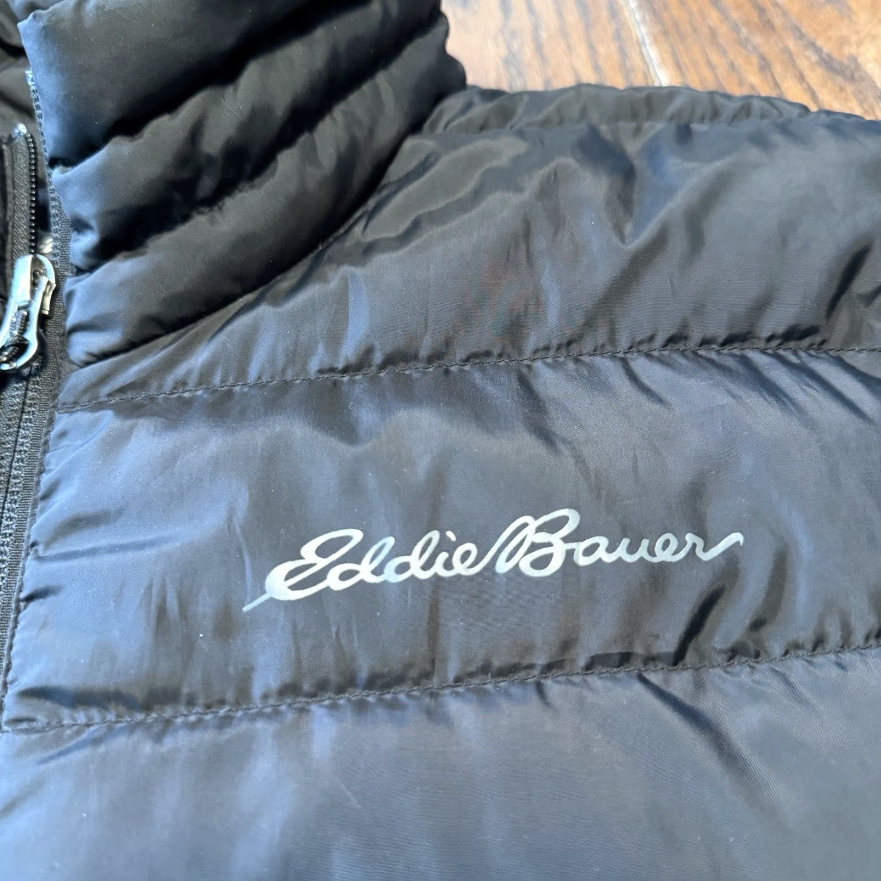 Eddie Bauer Eddie Bauer EB650 Hooded Quilted Puffer Down Jacket Black Size Small Full Zip Size US S / EU 44-46 / 1 - 4 Thumbnail