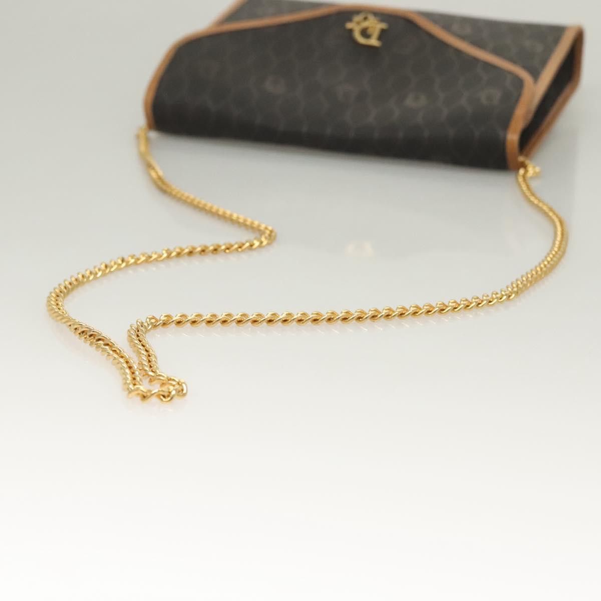 Dior DIOR Honeycomb Canvas Chain Shoulder Bag Pvc Black Gold Size ONE SIZE - 7 Thumbnail