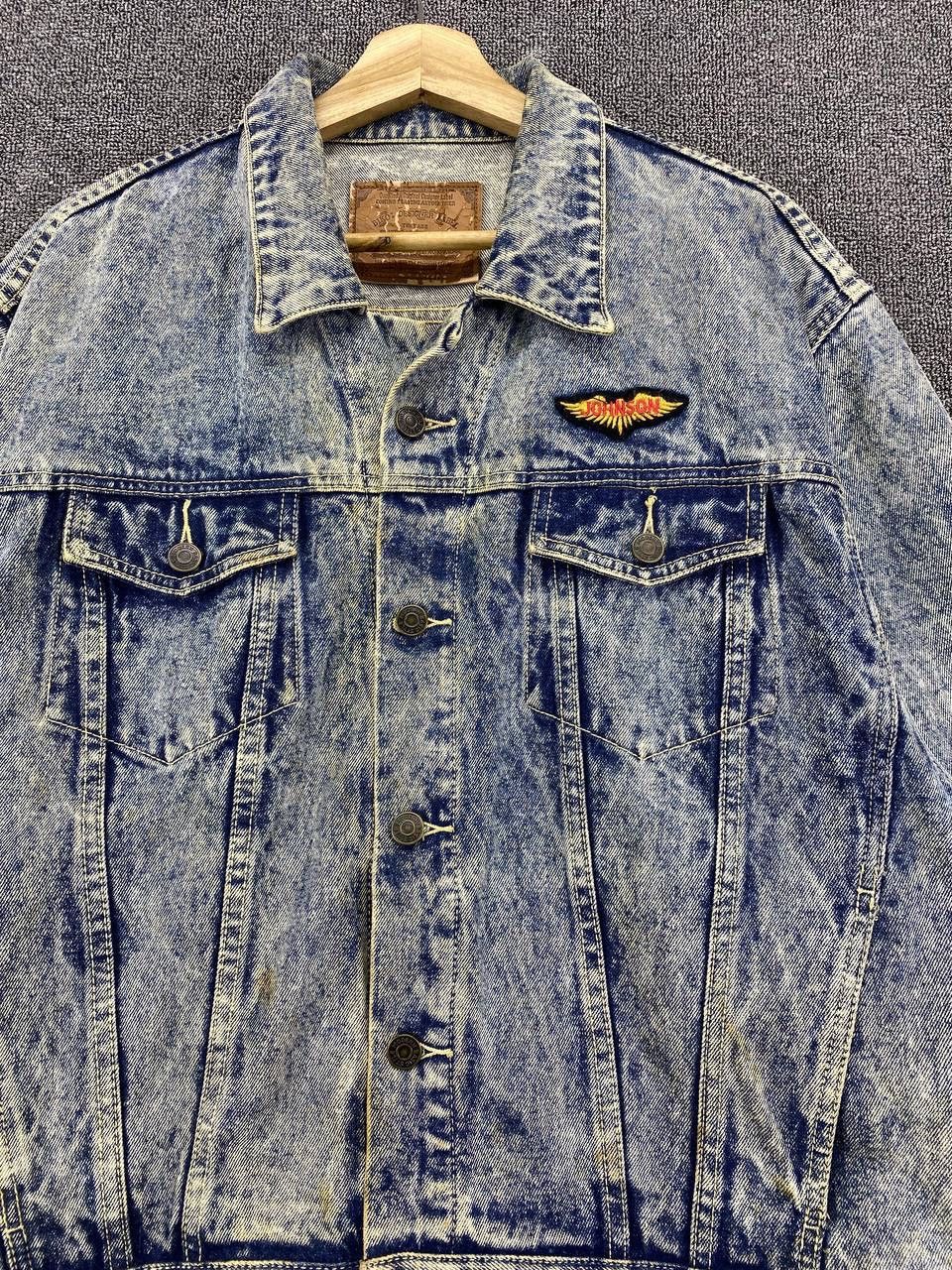Japanese Brand Vintage Biko Designer Label Acid Wash Trucker Denim Jacket Size US M / EU 48-50 / 2 - 5 Thumbnail