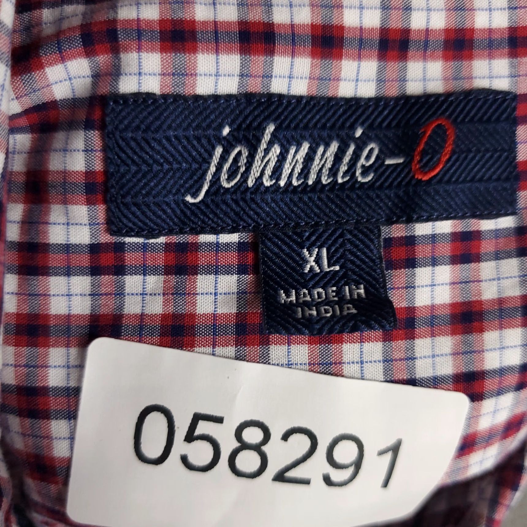 johnnie-O johnnie-O Shirt Mens XL Red Plaid Button-Up Long Sleeve Casual Business Workwear Size US XL / EU 56 / 4 - 7 Thumbnail