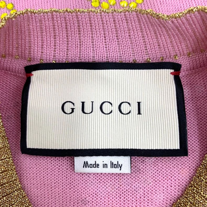 Gucci Gucci Pink logo old flower full print hot diamond wool rou Size XS / US 0-2 / IT 36-38 - 5 Thumbnail