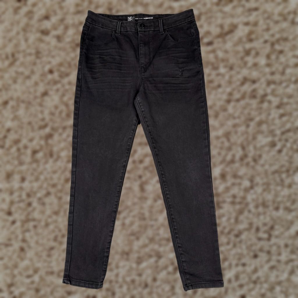 Vintage Time And Tru High Rise Skinny Jeans Womens 14P Black Cotton Blend 31x26 90s Retro Size 36" / US 14 / IT 50 - 1 Thumbnail