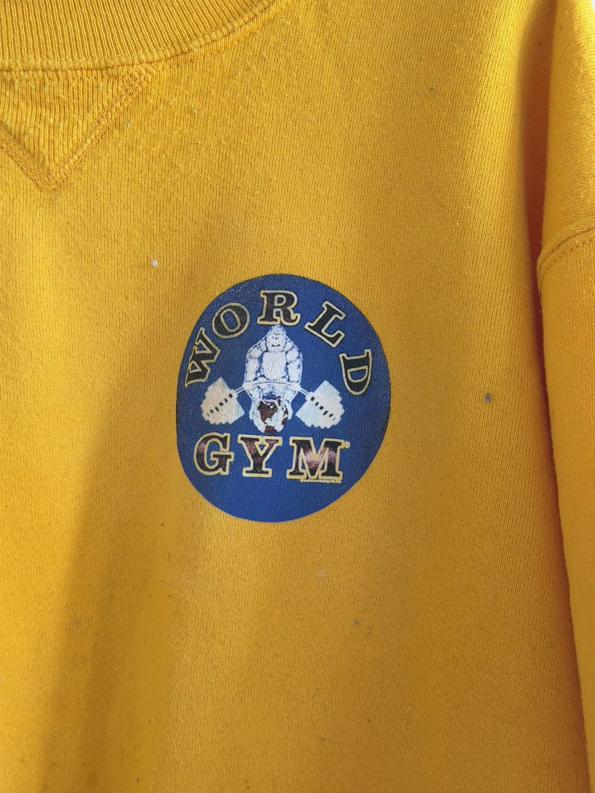 Russell Athletic *RARE* VINTAGE 90s WORLD GYM GORILLA SWEAT BODYBUILDING Size US L / EU 52-54 / 3 - 3 Thumbnail