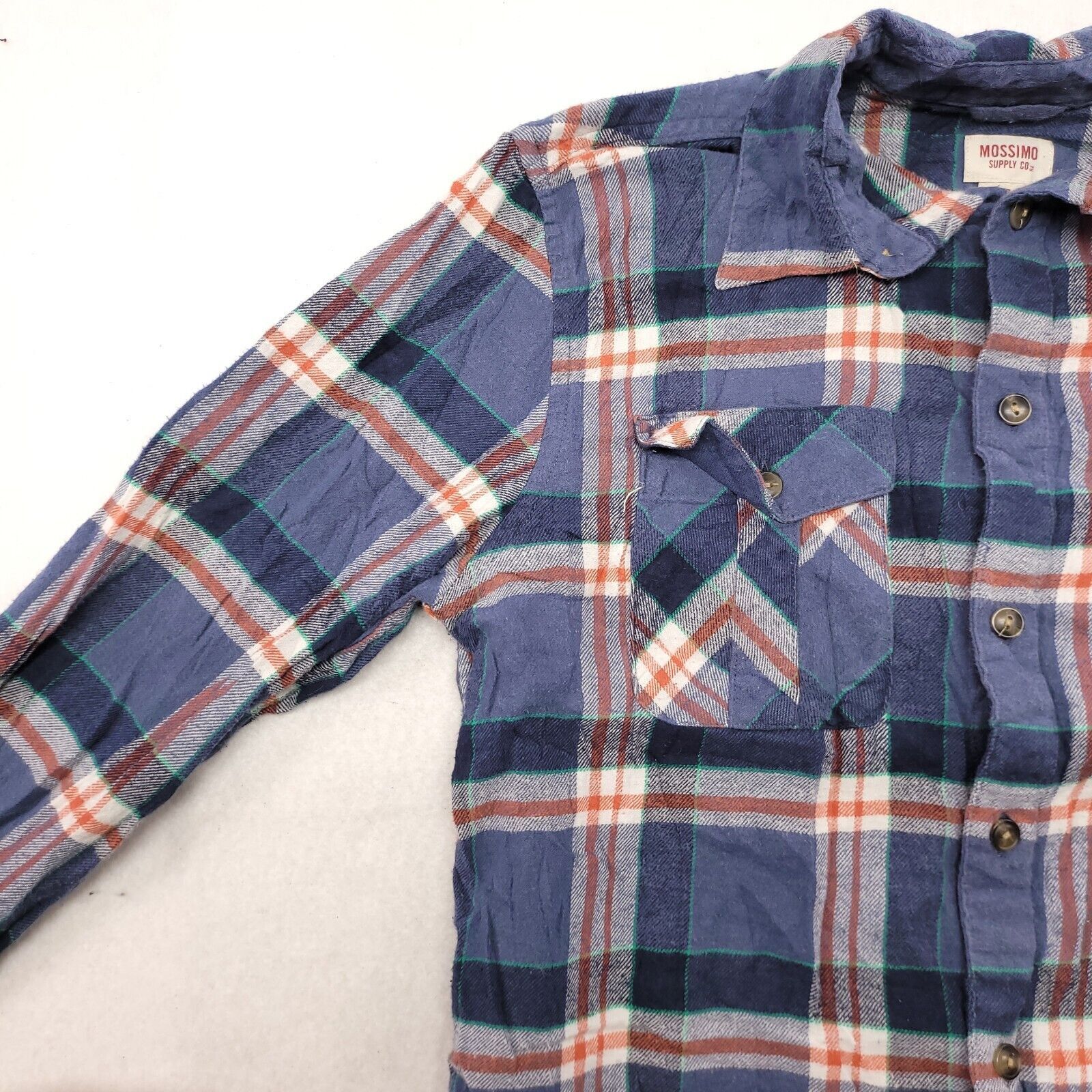 Mossimo Mossimo Madras Flannel Button Up Shirt Mens Size Small Blue Size US S / EU 44-46 / 1 - 4 Thumbnail