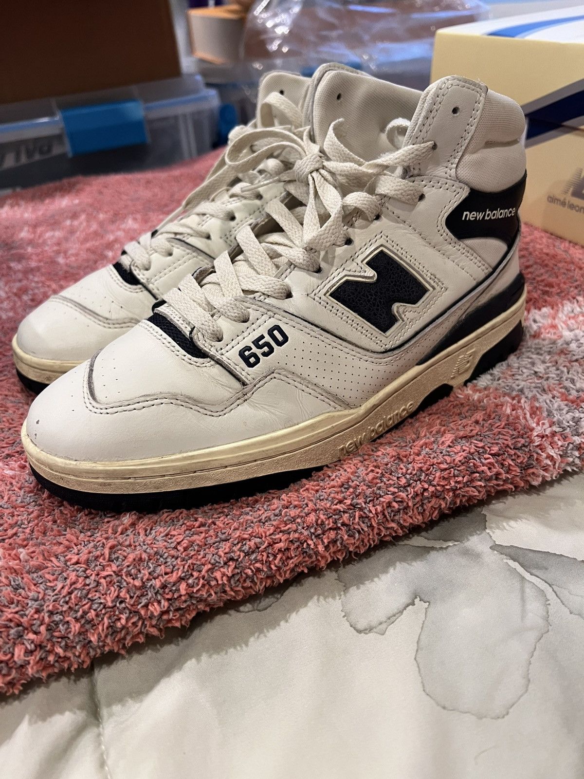 Aime Leon Dore × New Balance New Balance 650R Aime Leon Dore White Navy Size US 9.5 / EU 42-43 - 2 Thumbnail
