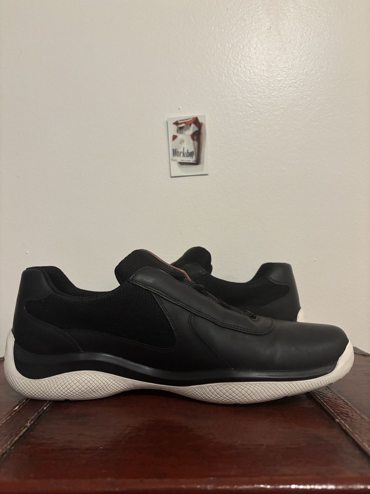 Prada Prada Black and White Americas Cups Size US 8.5 / EU 41-42 - 5 Thumbnail