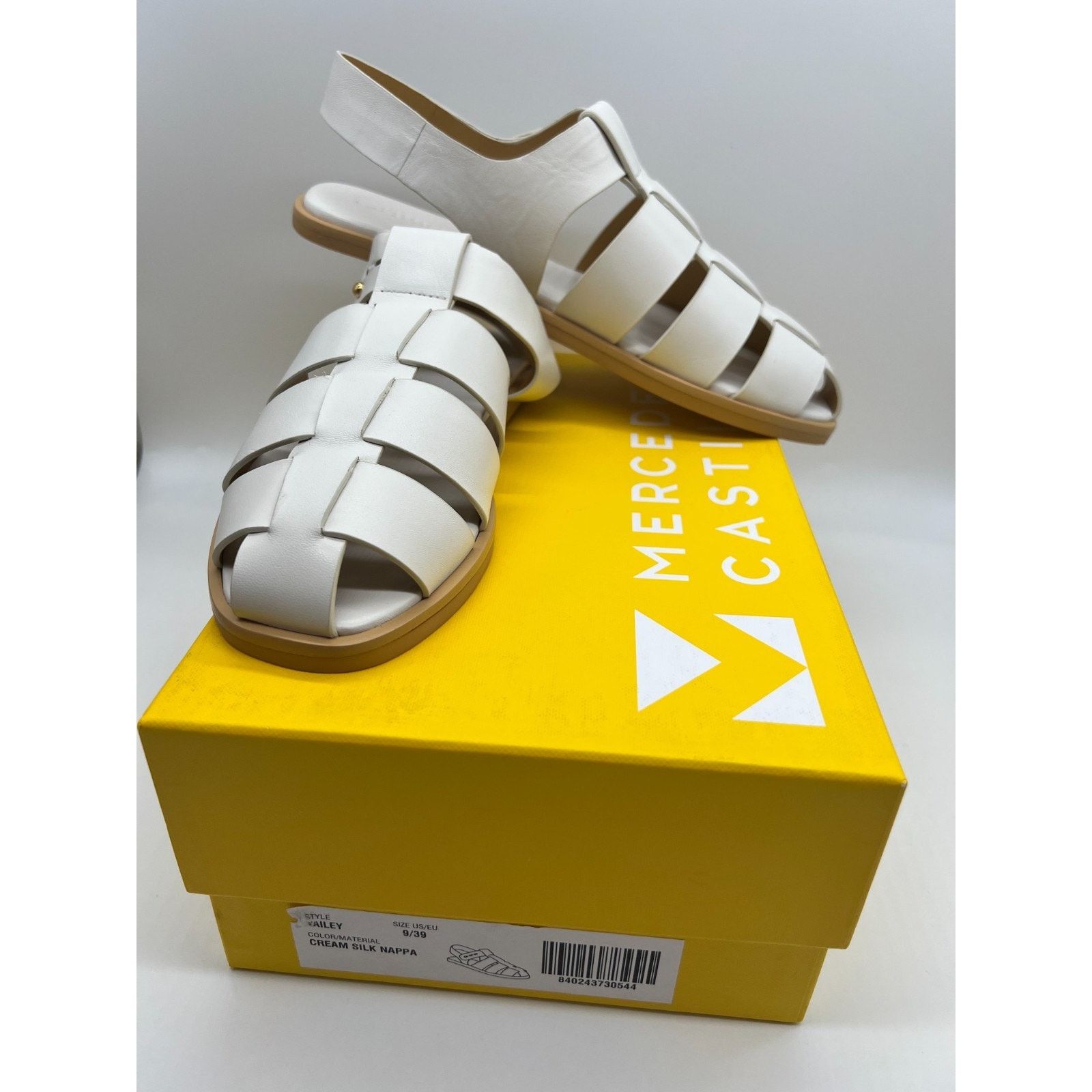 Mercedes-Benz Mercedes Castillo Kailey Caged Fisherman White Womens Size 9 Size US 9 / IT 39 - 13 Thumbnail