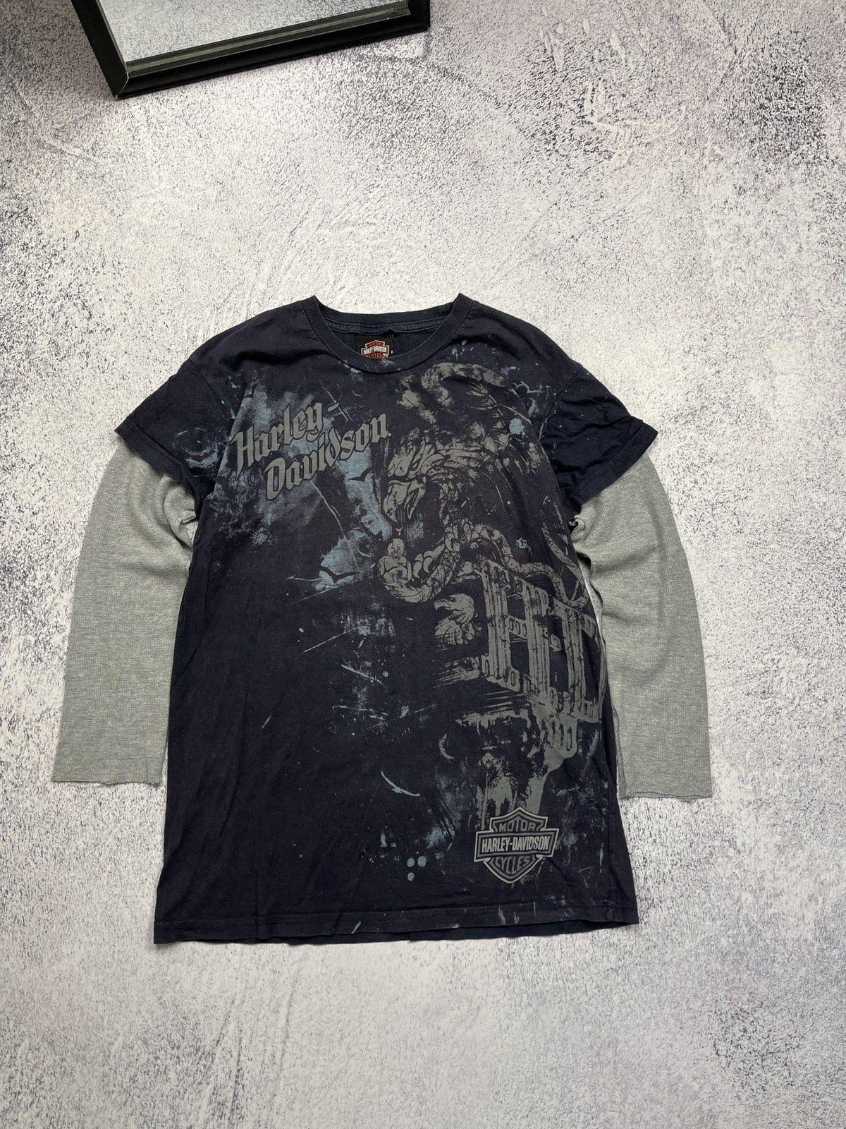 Harley Davidson Vintage 2009 Harley Davidson Switzerland Thun Tee Shirt Rare Size M / US 6-8 / IT 42-44 - 1 Thumbnail