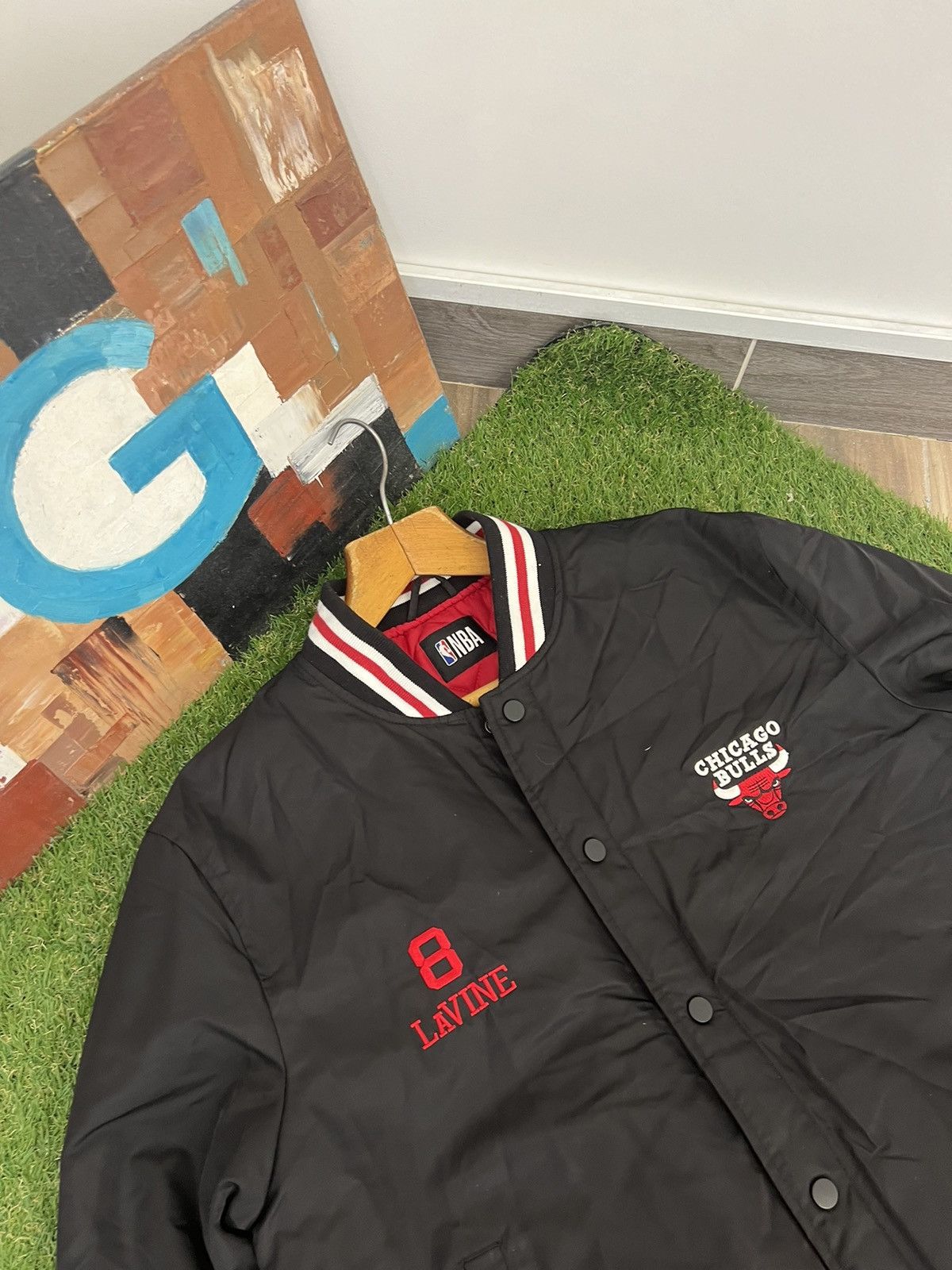 NBA × Vintage Vintage NBA Chicago Bulls Bomber Jacket Size L / US 10 / IT 46 - 2 Thumbnail