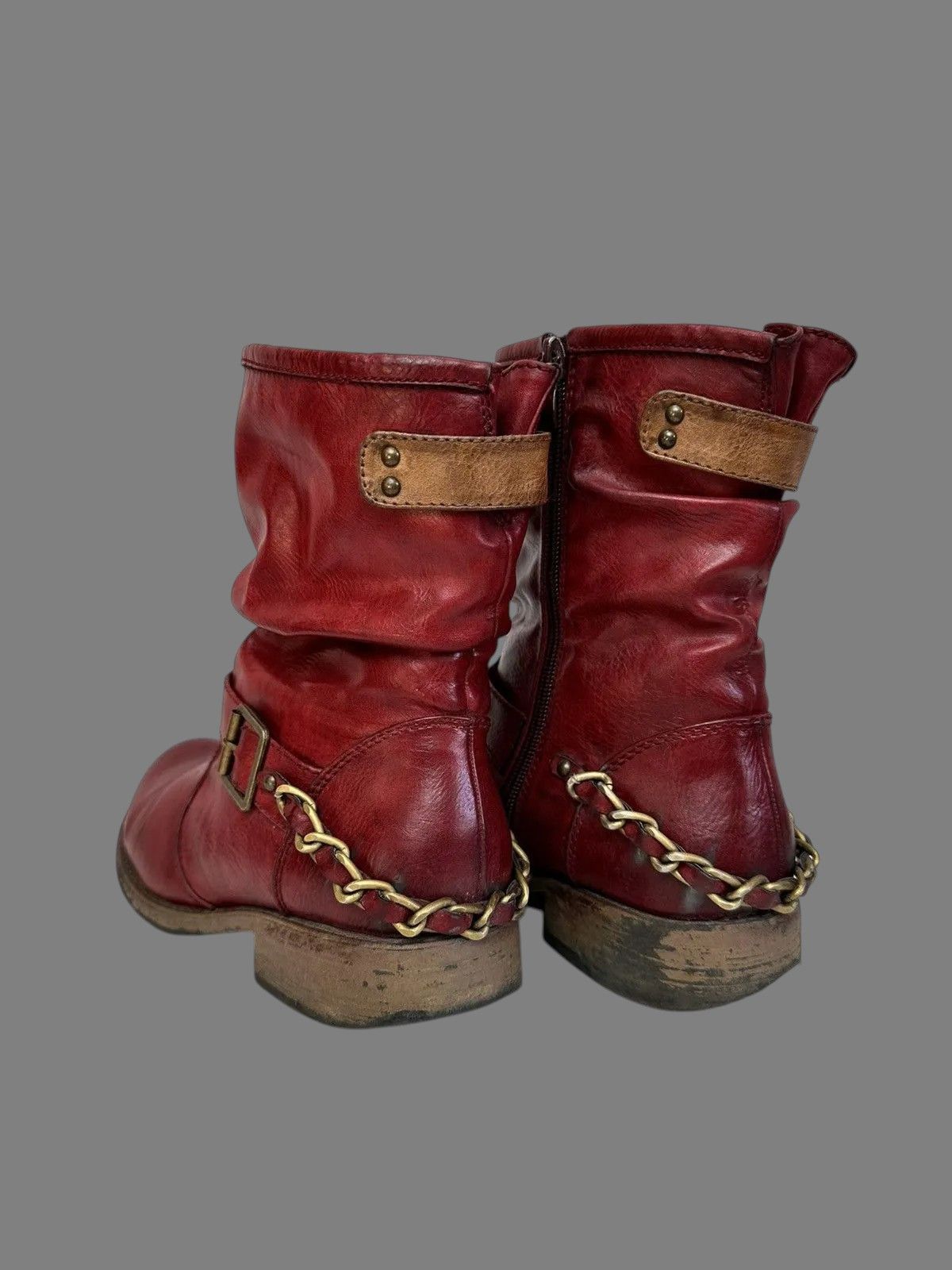 A.S.98 Guidi Style Vintage Leather Boots High AS98 Rick 424 Size US 9 / IT 39 - 6 Thumbnail