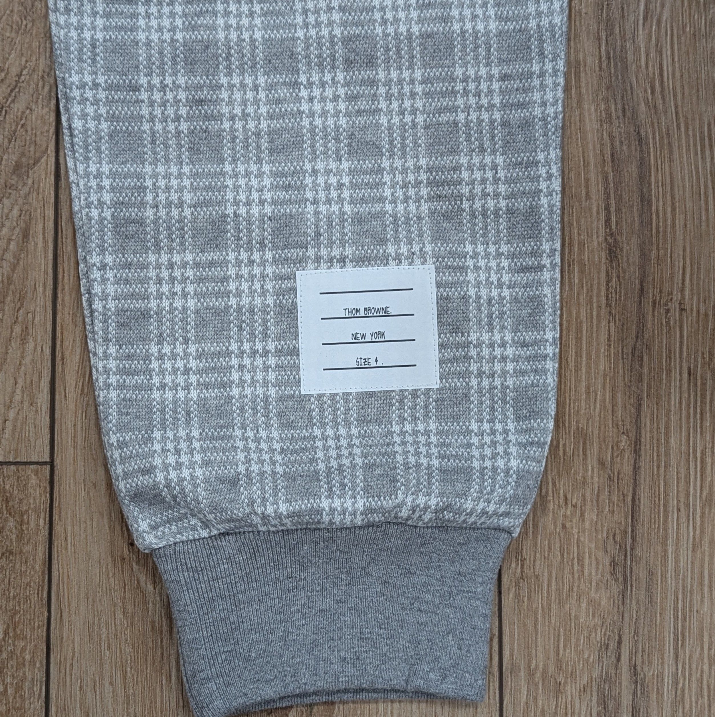 Thom Browne THOM BROWNE Plaid Drawstring Jogger Pants Gray 4 - XL Size US 36 / EU 52 - 4 Thumbnail