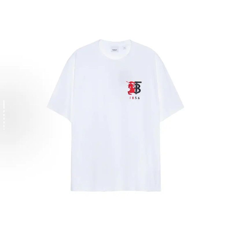 Burberry Burberry White Logo Short Sleeve T-Shirt Size US XL / EU 56 / 4 - 1 Thumbnail