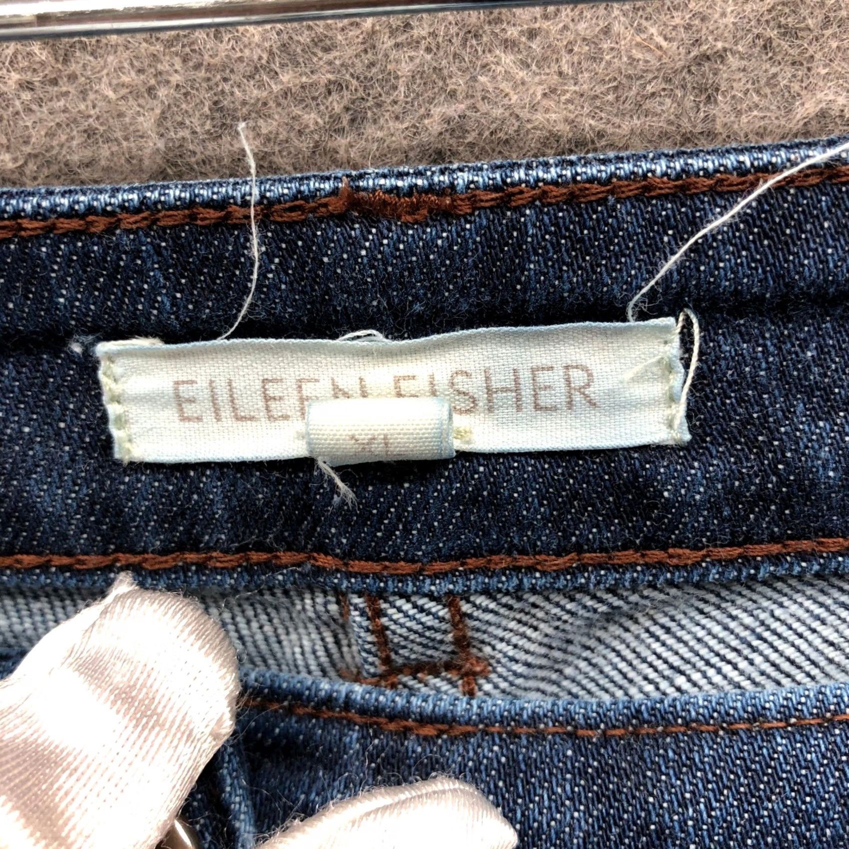 Eileen Fisher Eileen Fisher Jeans Womens XL Blue Straight Leg Waist Stretch Dark Wash Size 40" / US 18 - 3 Thumbnail