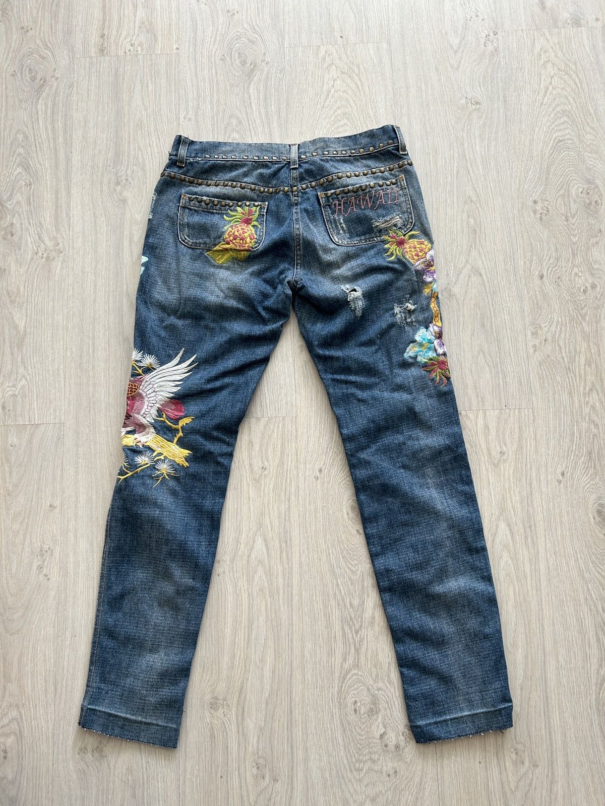 Dolce & Gabbana Dolce & Gabanna Hawaii Jeans 2000s Size 30" / US 8 / IT 44 - 3 Thumbnail