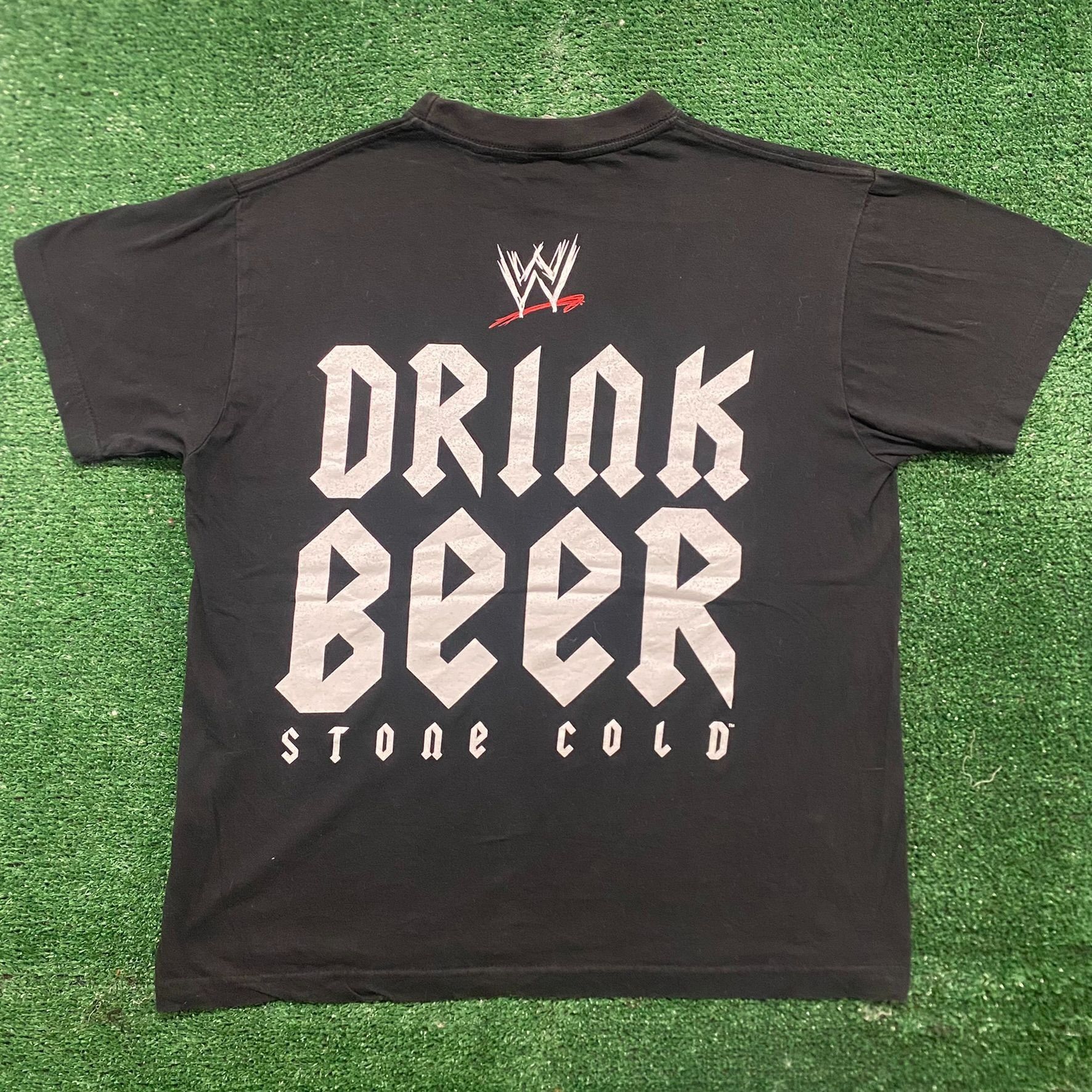 Vintage Vintage Y2K WWE Stone Cold Steve Austin Beer Wrestling Tee Size US M / EU 48-50 / 2 - 5 Thumbnail