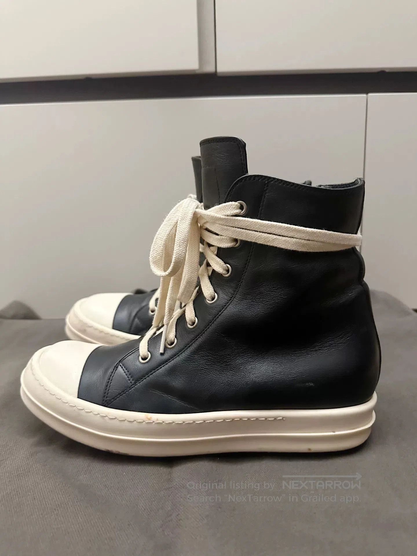 Rick Owens Rick Owens x Converse Leather High-Top. Size US 7 / EU 40 - 6 Thumbnail