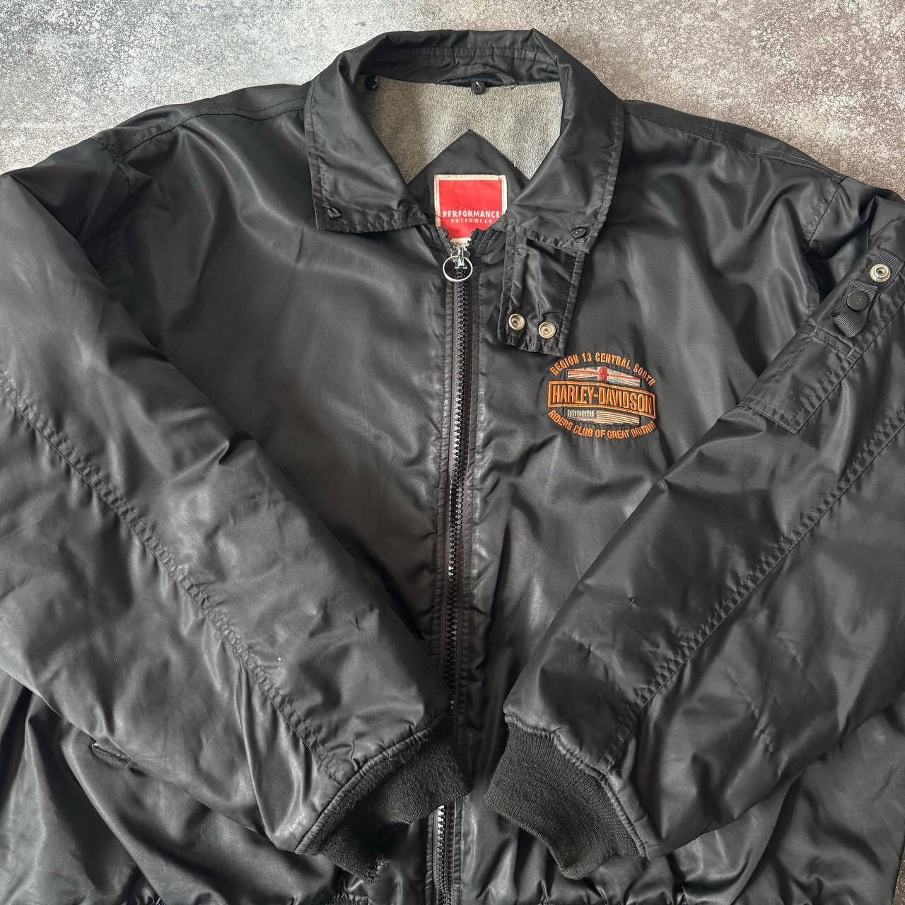 Harley Davidson Harley Davidson Vintage MA-1 Bomber Jacket Size US XL / EU 56 / 4 - 4 Thumbnail