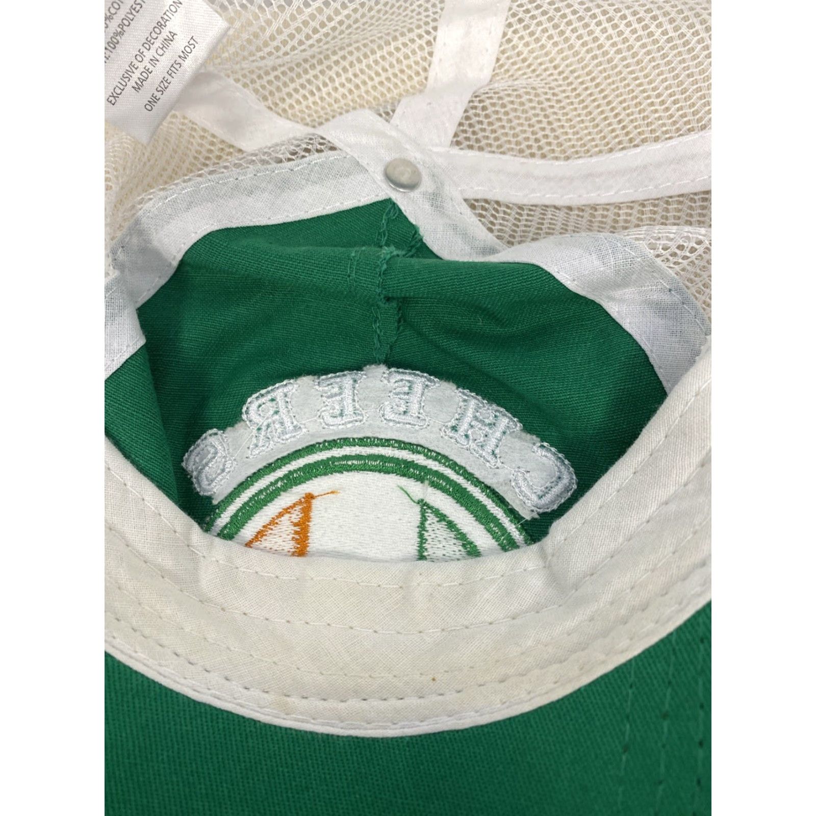 Logo 7 'Cheers' Logo Truckers Cap, Irish Theme, Green Adjustable Hat User: 'Cheers' Logo Truckers Cap, Green Irish Theme Adjustable Hat Size ONE SIZE - 5 Thumbnail