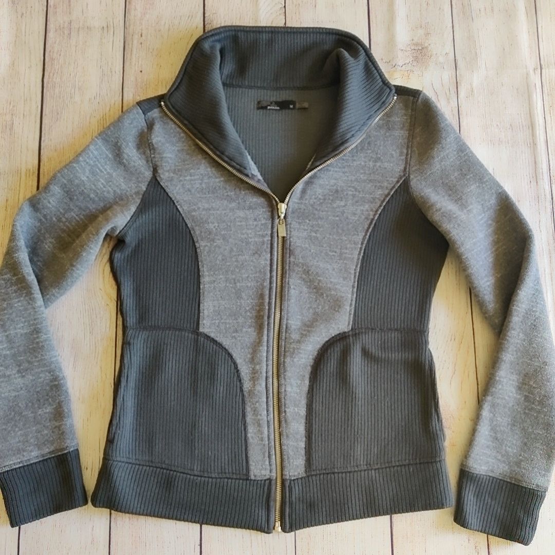 Prana Tobi ribbed fleece jacket gray sz M Size M / US 6-8 / IT 42-44 - 5 Thumbnail