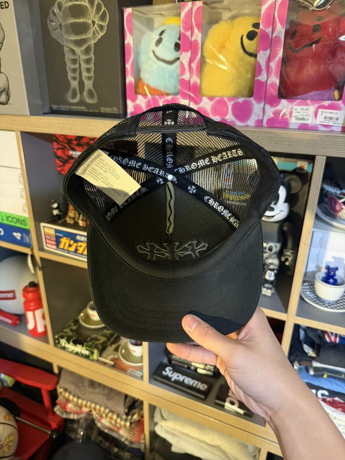 Chrome Hearts Chrome Hearts Black/White Cemetery Patch Trucker Hat Size ONE SIZE - 5 Thumbnail