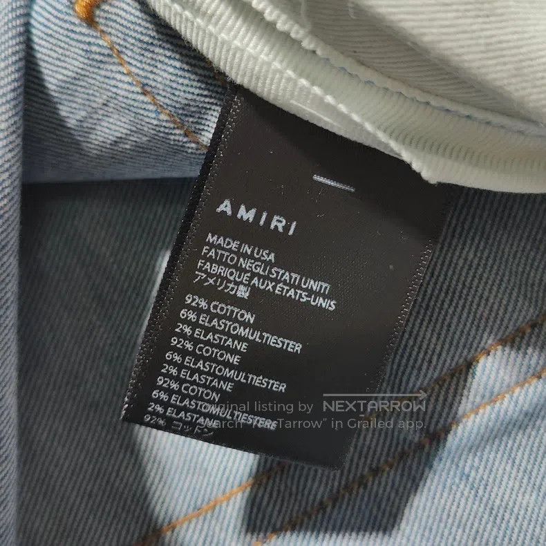Amiri Amiri Size 32 Sidebar rhinestone blue jeans Size US 32 / EU 48 - 4 Thumbnail