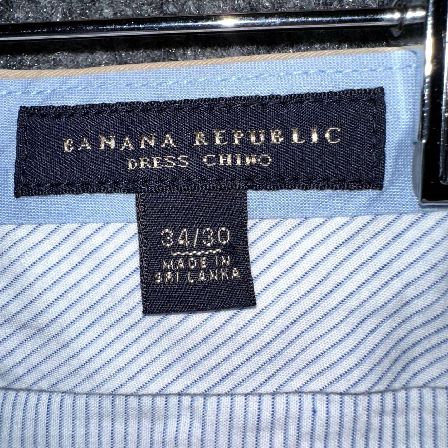 Banana Republic Banana Republic Dress Chino Pants Mens 34 Tan Cotton Straight Leg Pockets Size US 34 / EU 50 - 4 Thumbnail