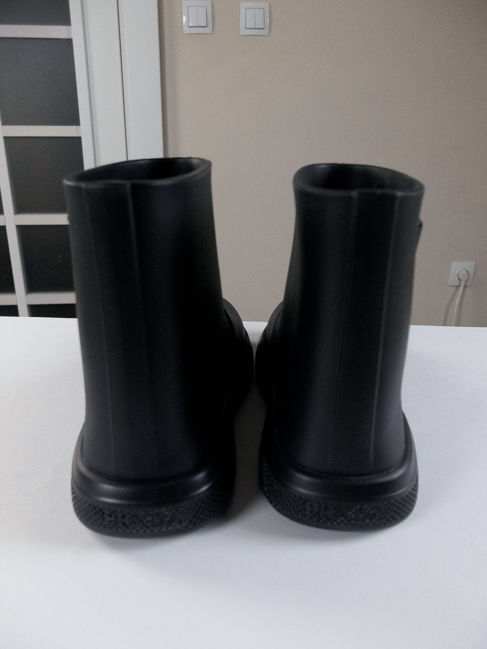Prada PRADA Mellow black triangle logo rubber rain boots 11 44 Size US 11 / EU 44 - 7 Thumbnail
