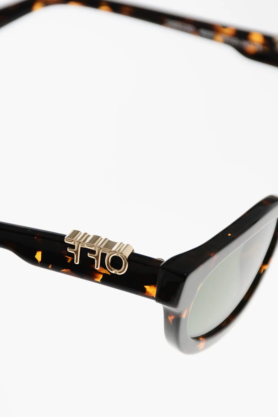 Off-White og1mm0426 Size: OS/Oval Tortoiseshell Sunglasses Brown&Green Size ONE SIZE - 4 Thumbnail