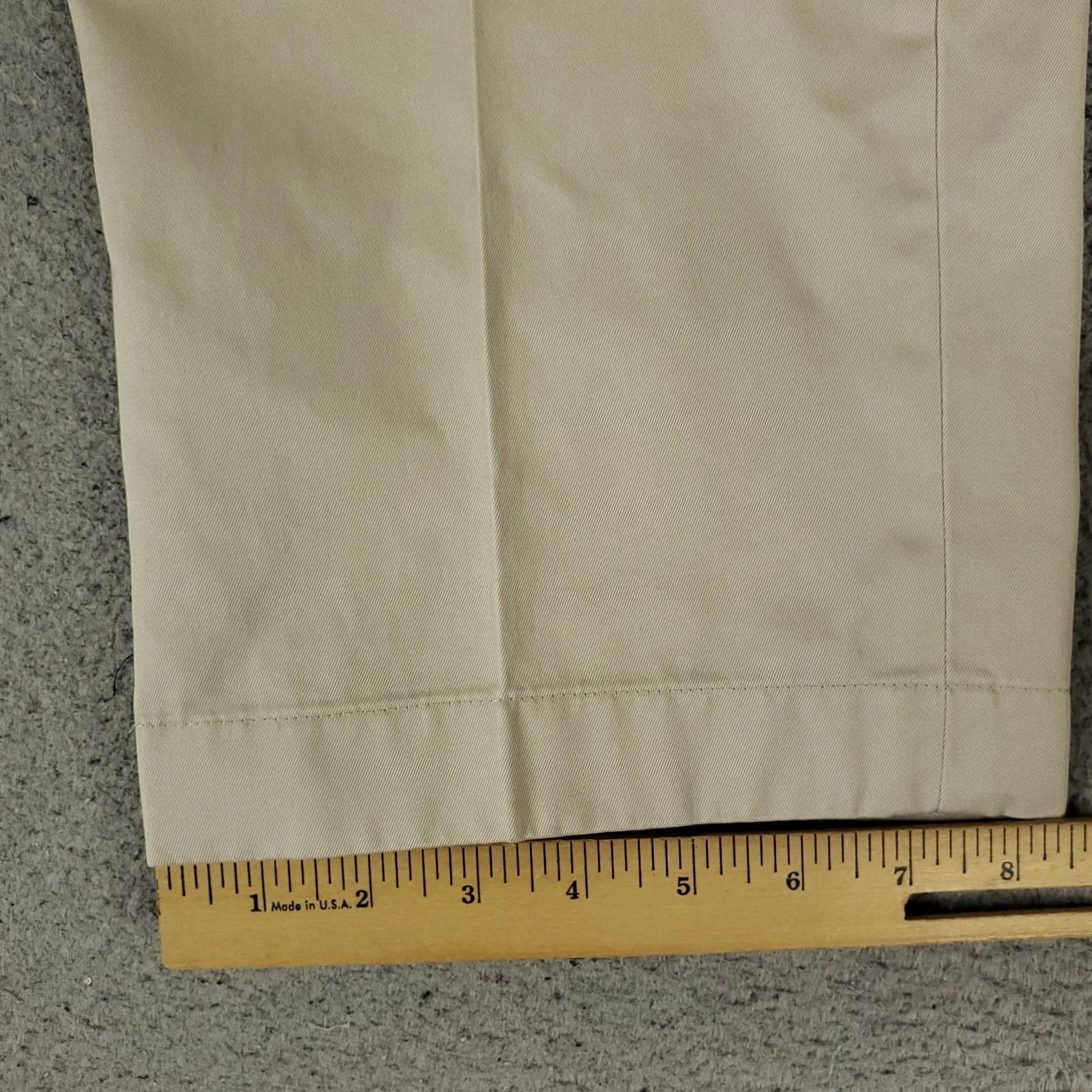 Brooks Brothers Brooks Brothers Pants Mens 38x30 Beige Flat Front Chino Trousers Regular Straight Front Clothing Shirt Size US 38 / EU 54 - 6 Thumbnail