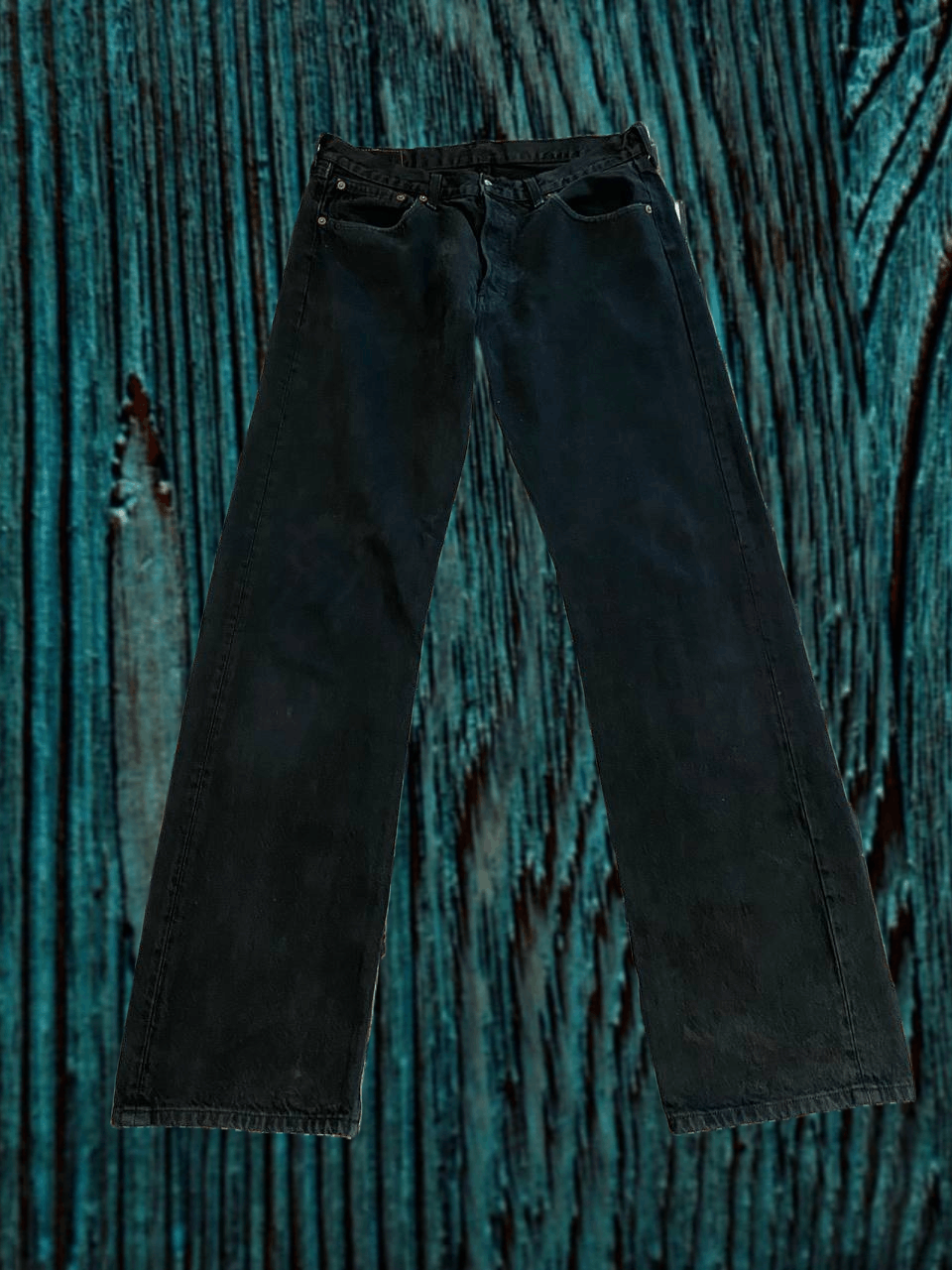 90's Vintage Levi's Black Black Straight JEANS