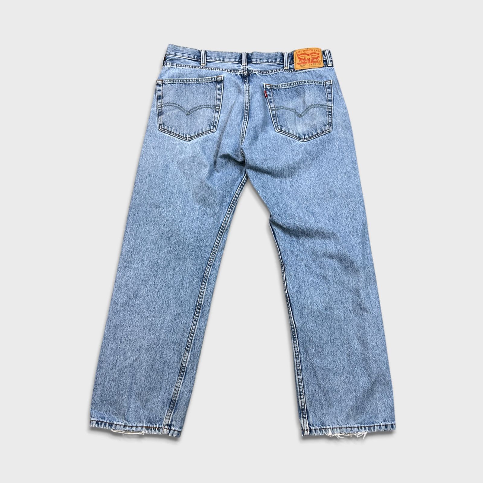 Levi's × Vintage Levi's 505 Jeans 36x30 Original Regular Straight Leg Denim Size US 36 / EU 52 - 7 Thumbnail