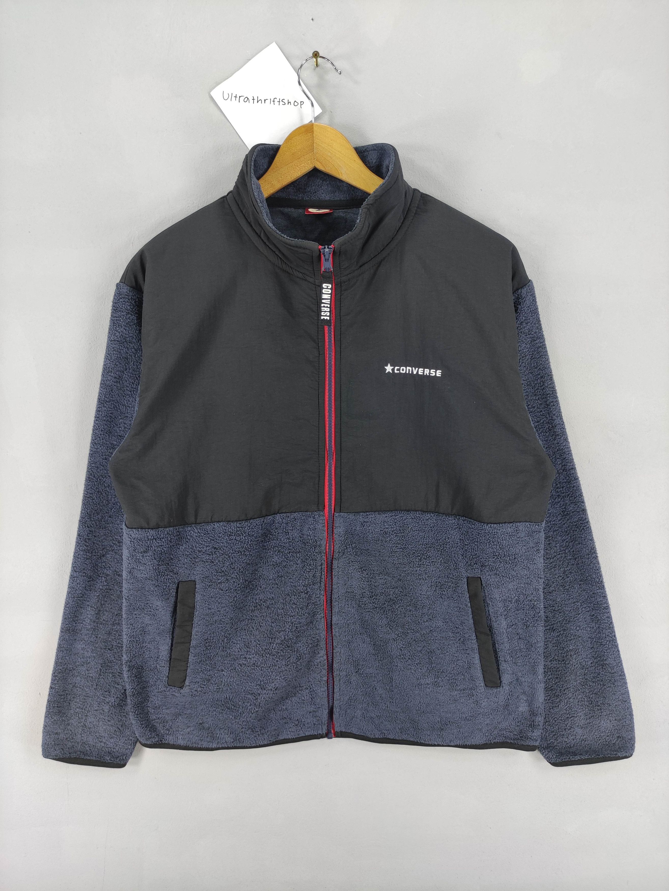 Converse Vintage Converse Fleece Jacket Sweater Zipper Size US M / EU 48-50 / 2 - 1 Thumbnail