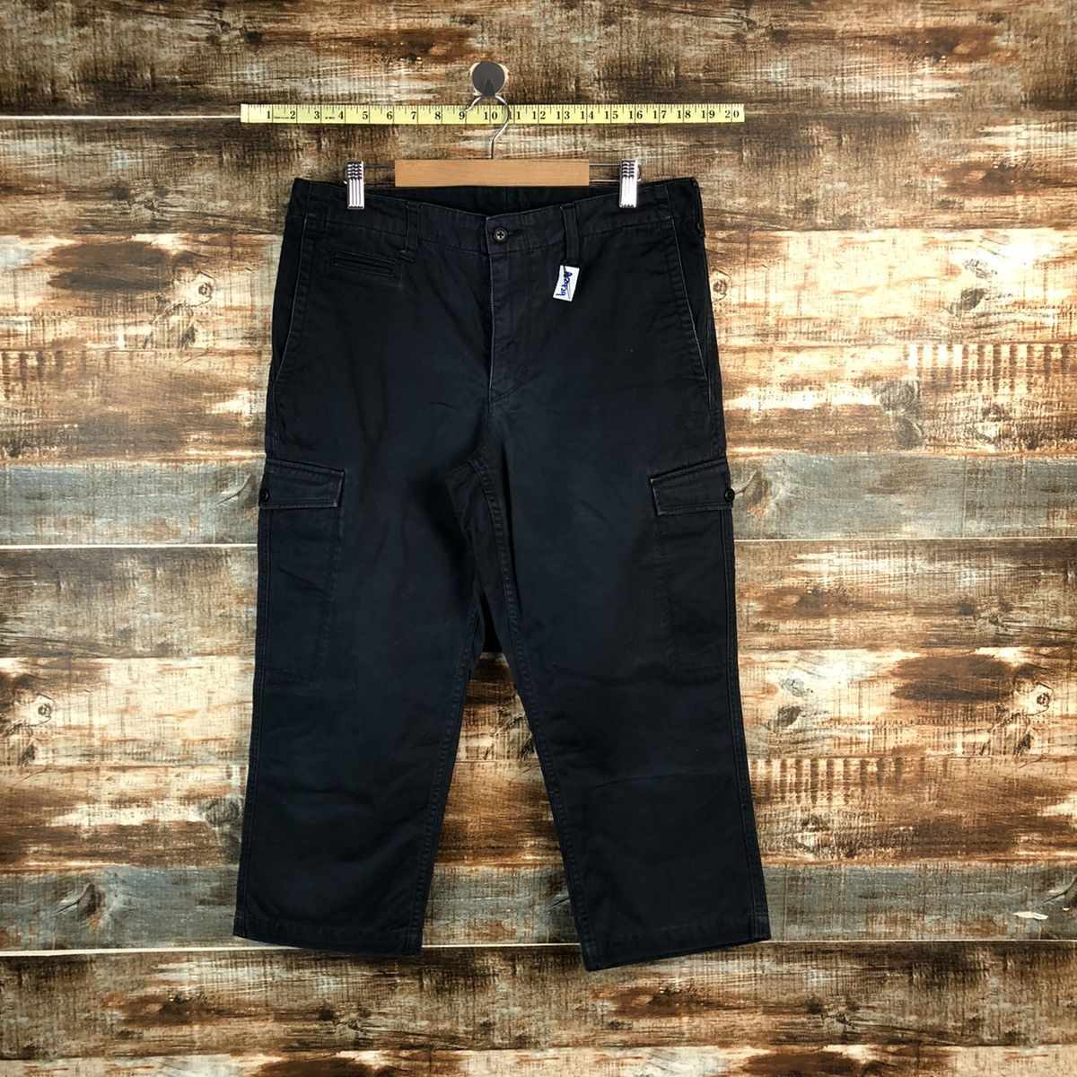 Japanese Brand Japanese Brand Dark Blue Cropped Pants #A2429 Size US 32 / EU 48 - 1 Thumbnail