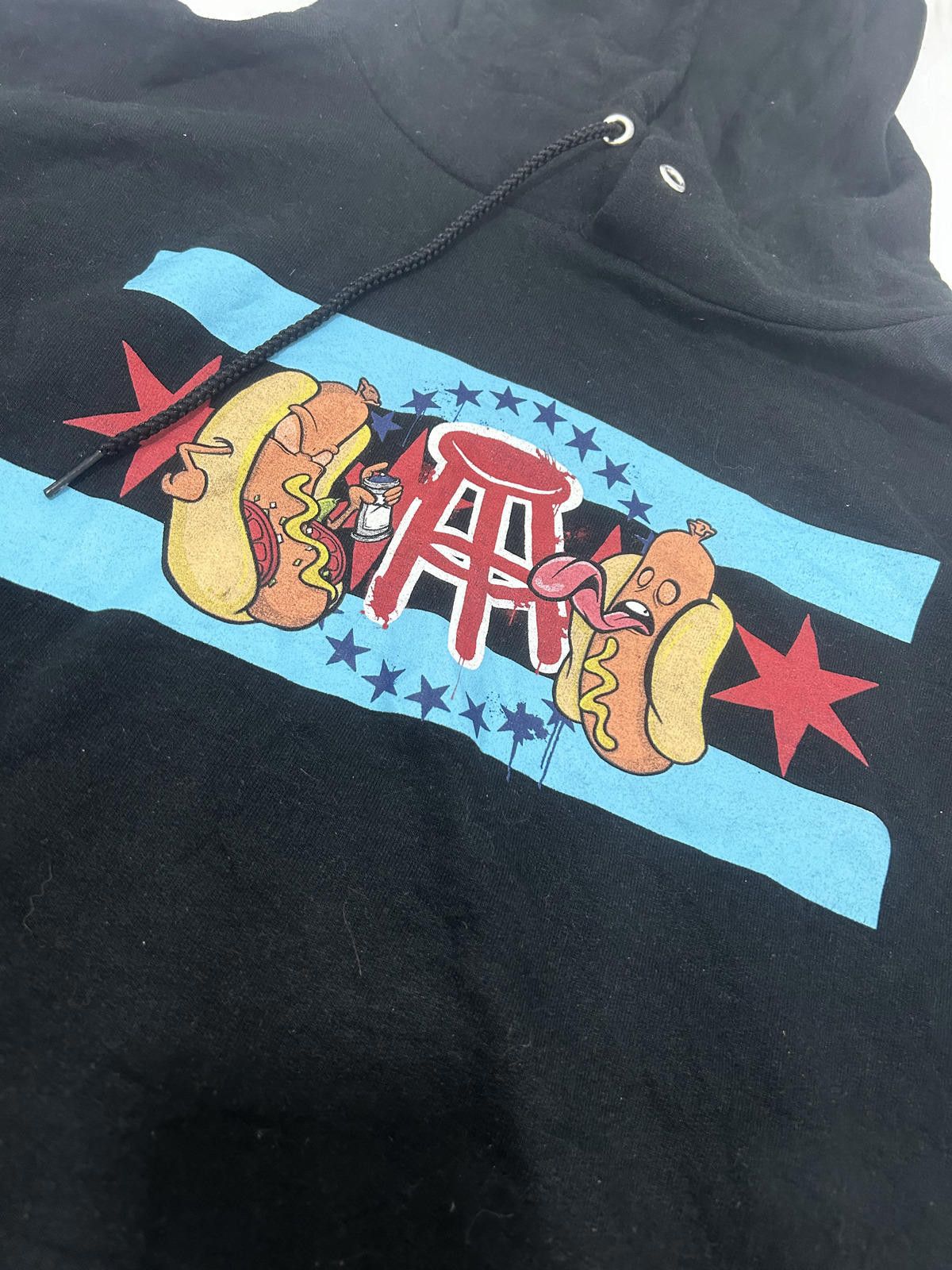 Champion Champion Black Hoodie with Hot Dog Graphic XXL Size US XXL / EU 58 / 5 - 3 Thumbnail