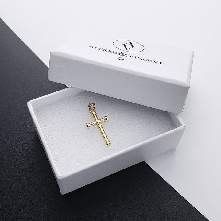 Other Heraldic Twist-Rope Cross Potent Pendant in 14k Yellow Gold Size ONE SIZE - 2 Thumbnail