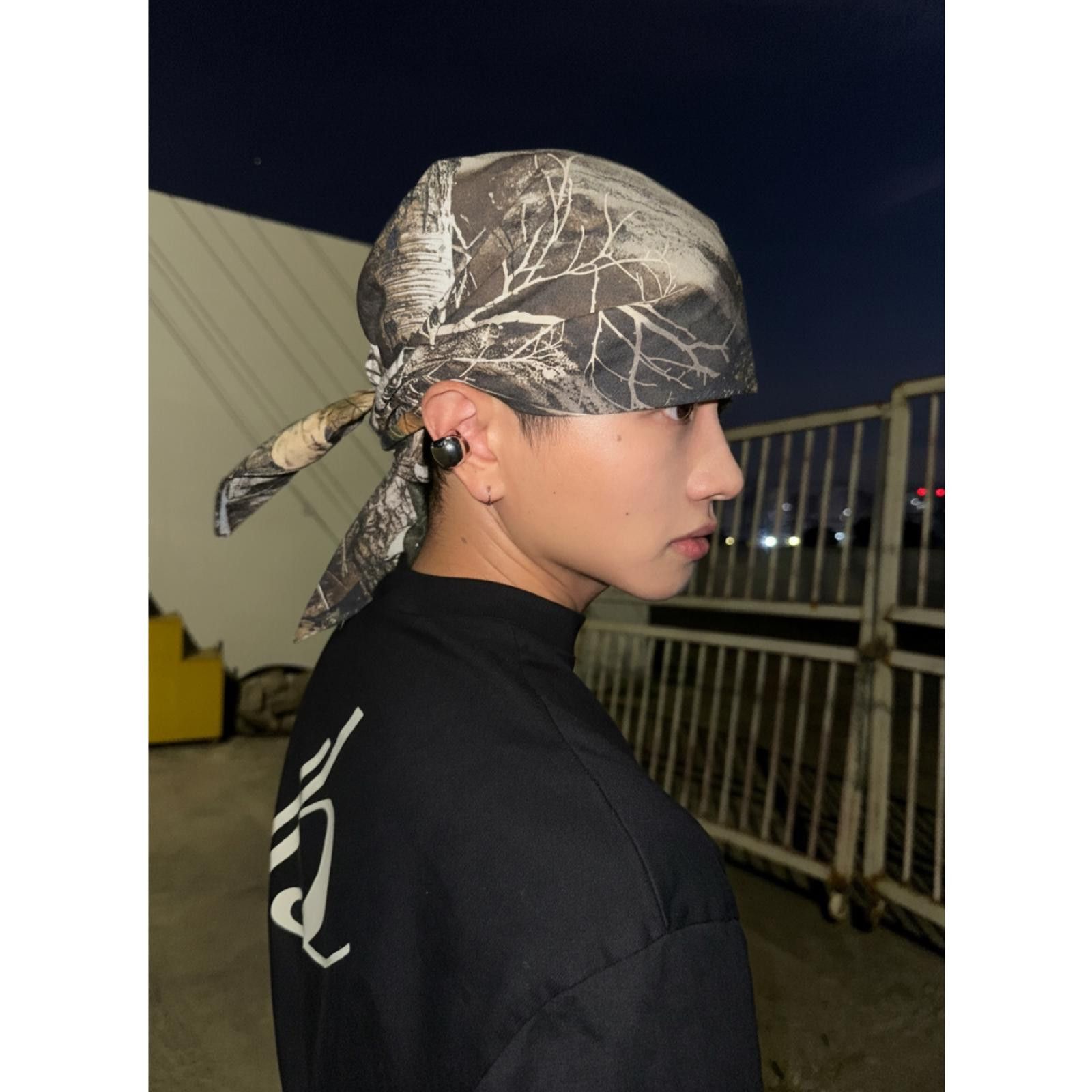 Japanese Brand Vintage Style Y2K Camouflage Headscarf Bandana Size ONE SIZE - 2 Thumbnail