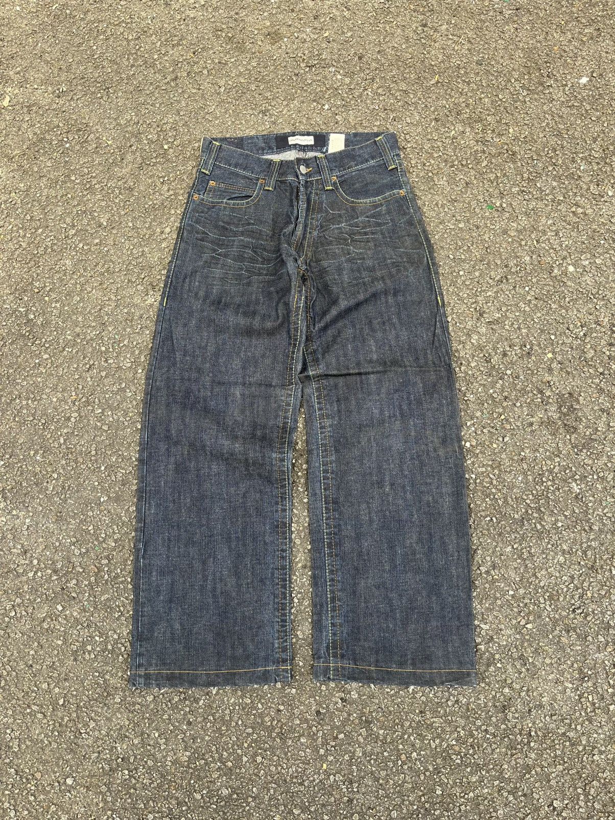 Emporio Armani Y2K Emporio Armani Eco Wash Denim Big Scorpion Baggy Jeans Size US 31 - 2 Thumbnail
