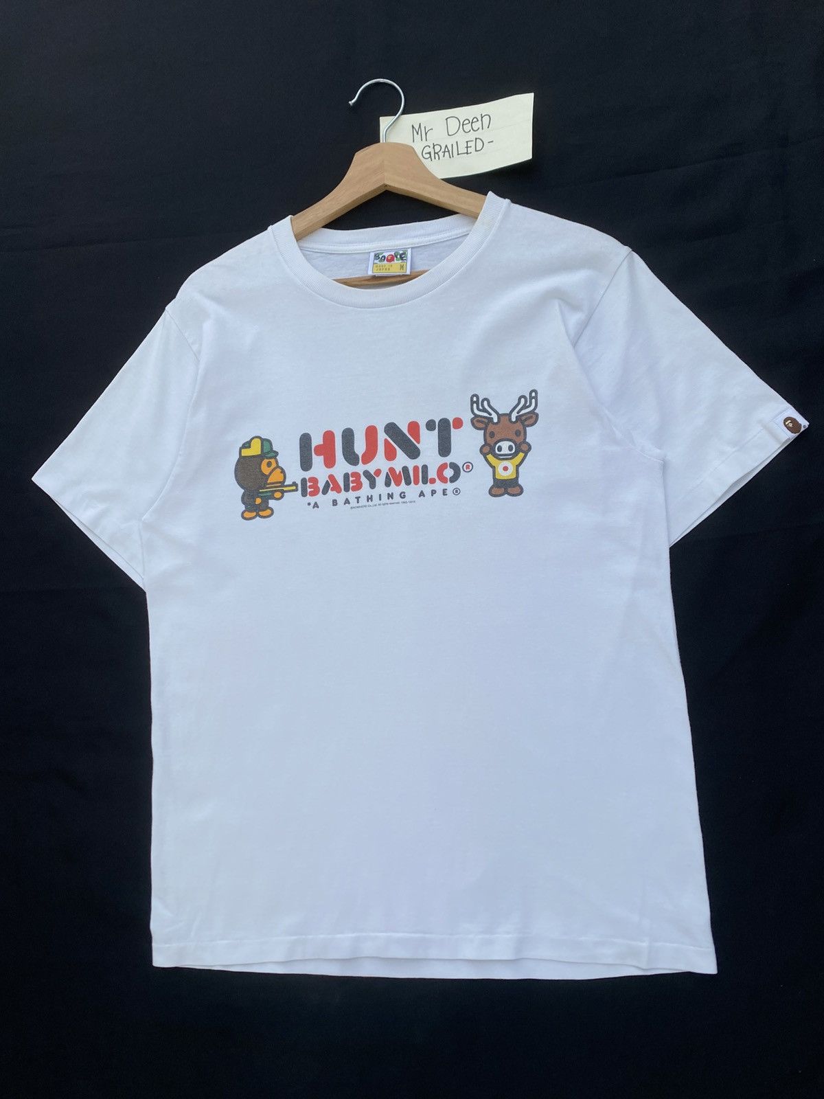 Bape Rare BAPE SS2010 Hunt Baby Milo Tshirt Size US M / EU 48-50 / 2 - 4 Thumbnail