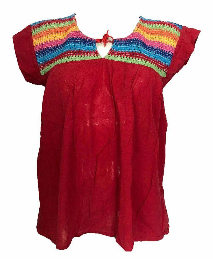 Designer Pre Owned Red Hand Made Blouse L Size L / US 10 / IT 46 - 1 Thumbnail