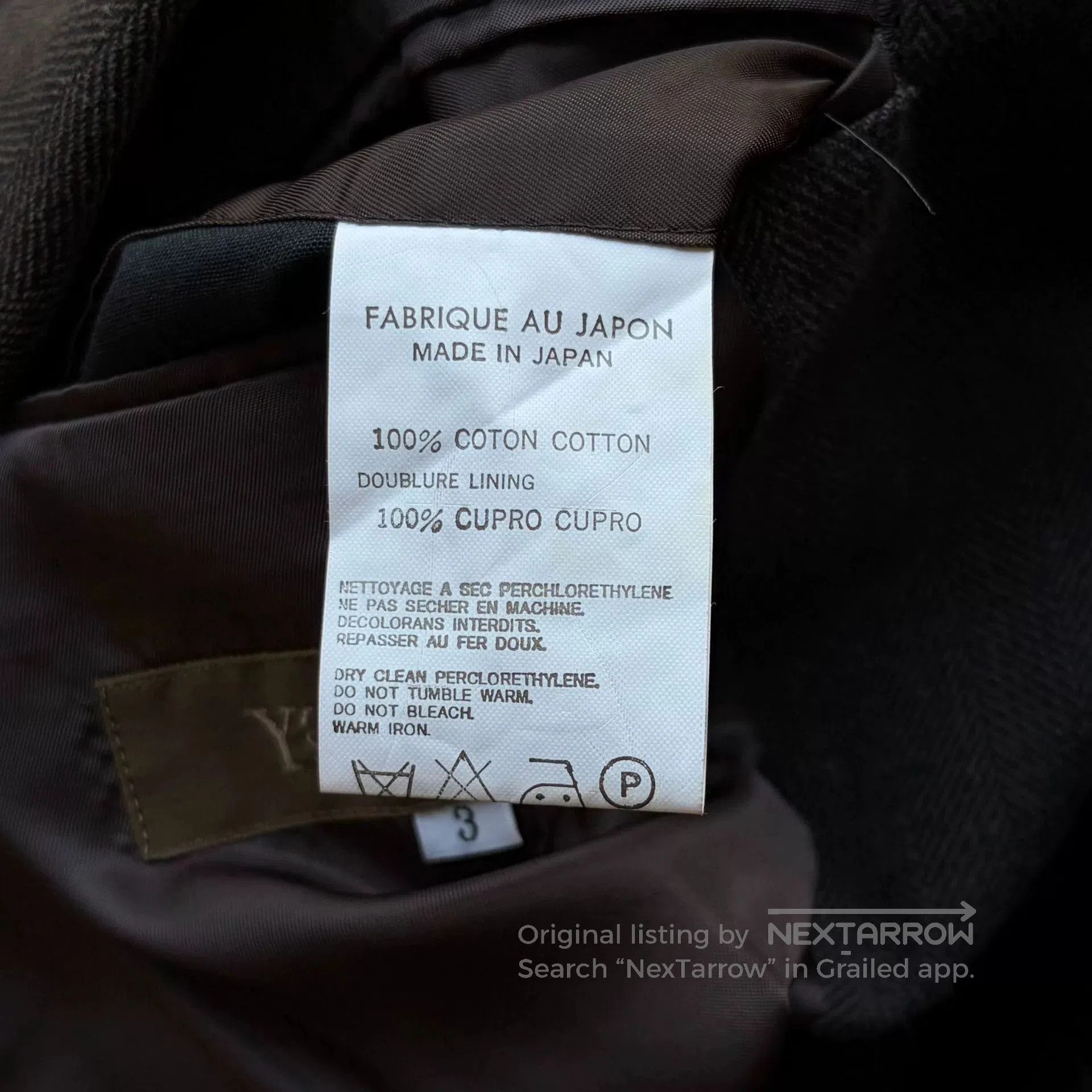 Y's for Men brown gray textured suit jacket. Size US M / EU 48-50 / 2 - 7 Thumbnail