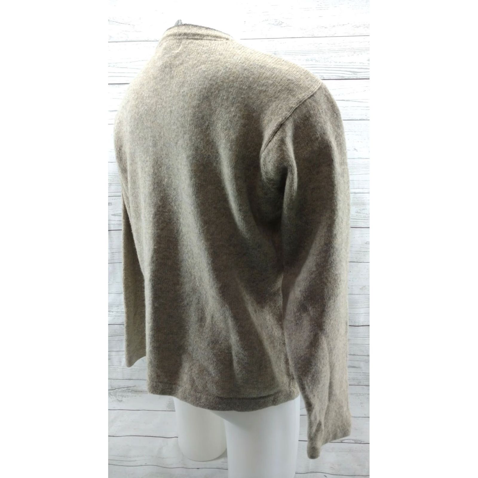 Vintage WOOLRICH Men's Wool Blend Sweater Size L Khaki Heather Pullover Size US L / EU 52-54 / 3 - 4 Thumbnail